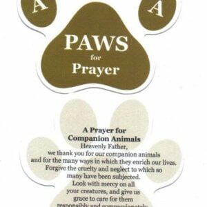 Prayer cards in honour of companion animals