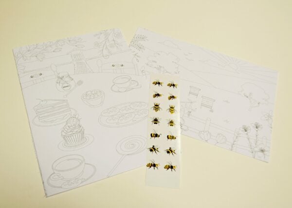 Bees activity sheet & stickers